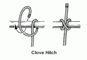 how to tie a clove hitch